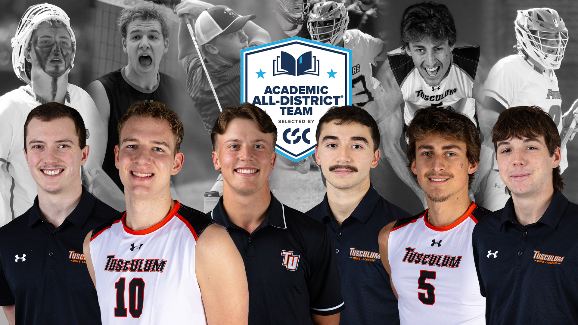 Six Pioneers named to CSC Men's At-Large Academic All-District Team