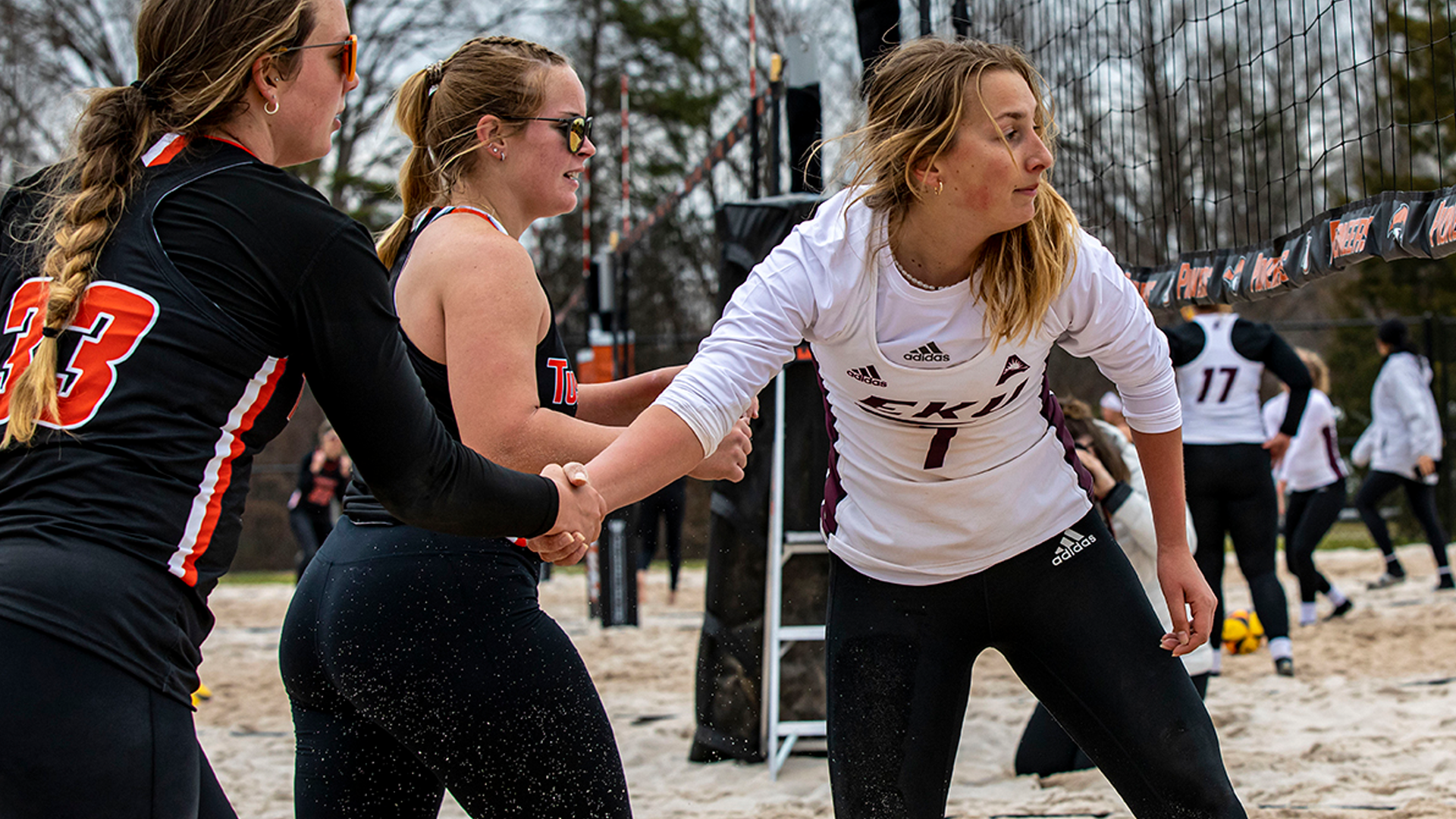 Tusculum sweeps Saturday in sand