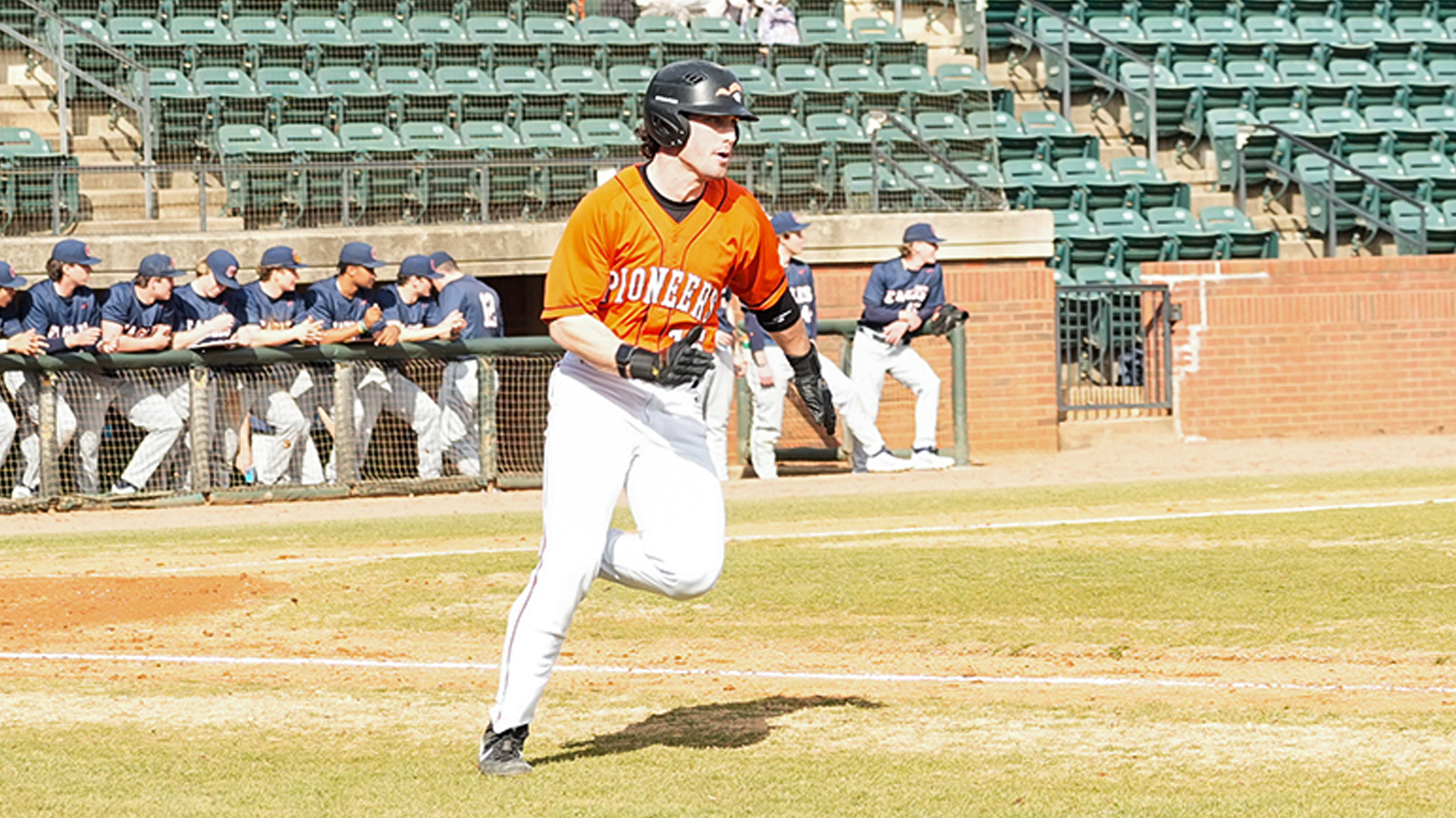 Jake Absher went 2-for-2 with a pair of walks in Tuesday's mid-week game with Carson-Newman (photo by Joe Yates)