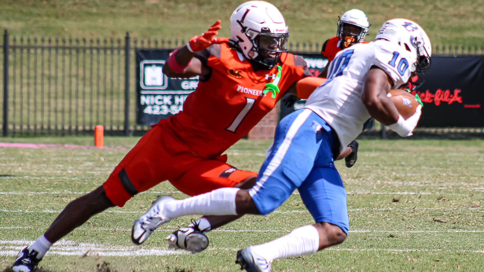 Ryan Dolce recorded a career-high 11 tackles in Saturday's game vs Barton (Photo by Kari Ham)