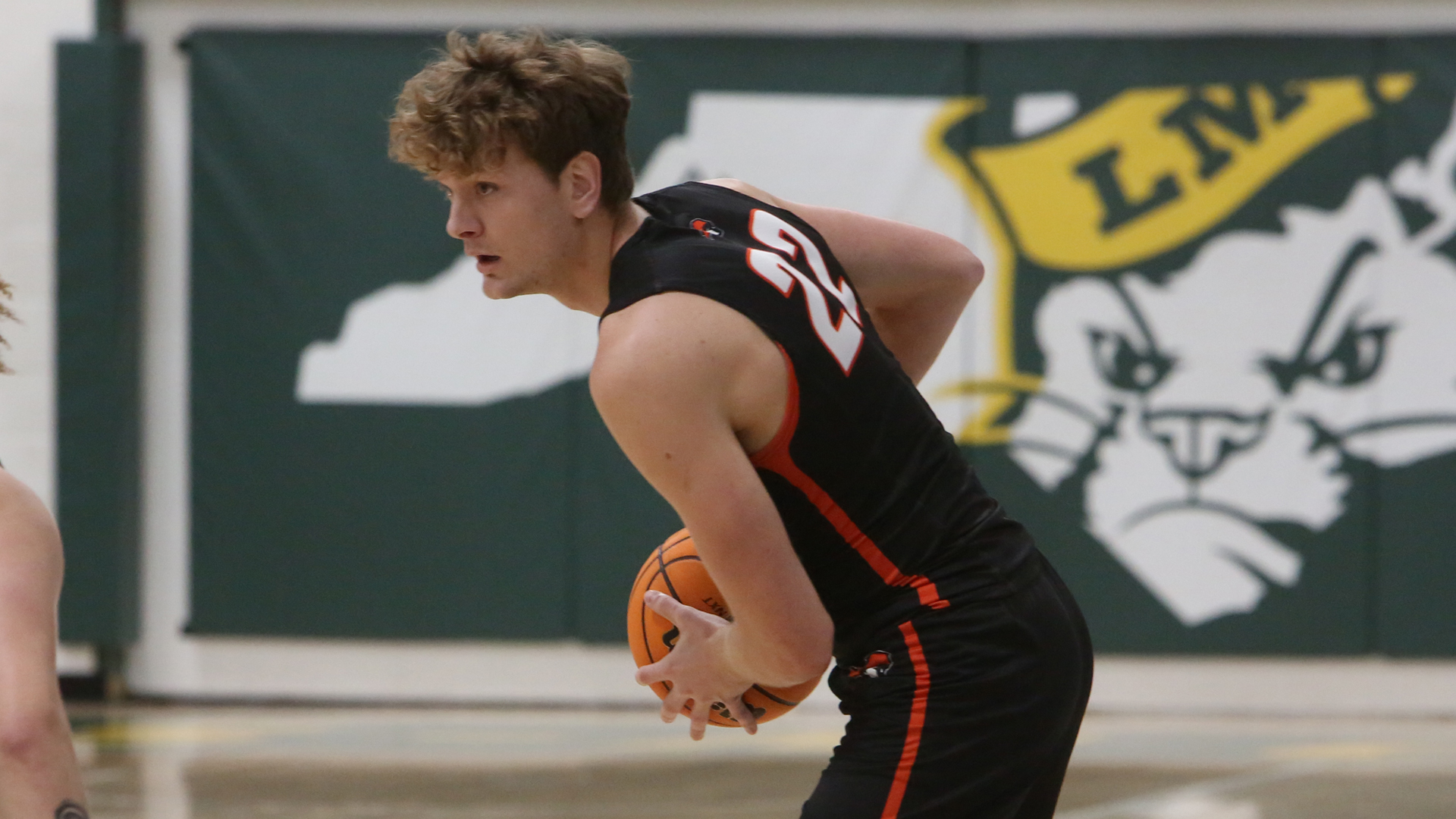 Jacob Hobbs recorded a double-double with 16 points and a career-high 14 rebounds at Coker.