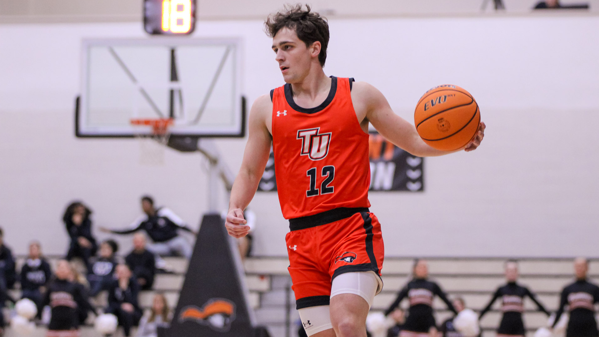 Connor Jordan scored 18 points including the 1,000th of his collegiate career.