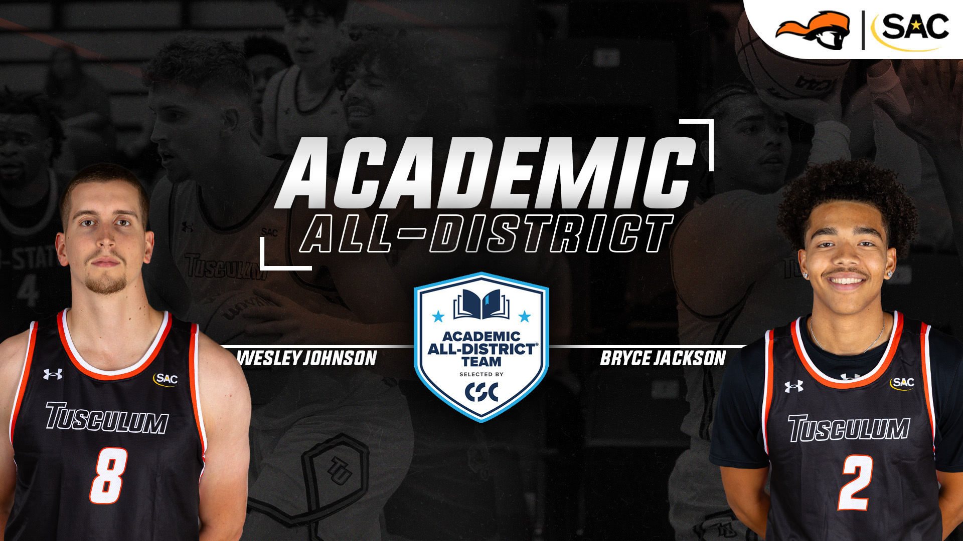 Jackson, Johnson named to CSC Academic All-District team