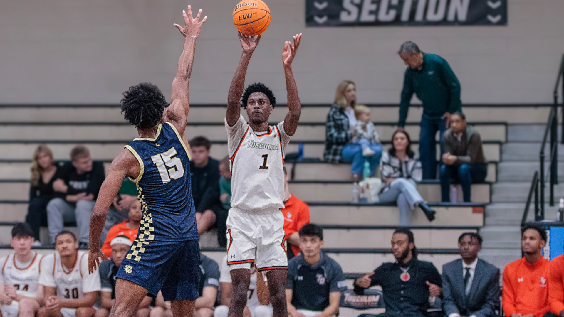 TJ Printup recorded his second double-double of the year with his 16-point, 10-rebound performance vs Wingate (photo by Kari Ham).
