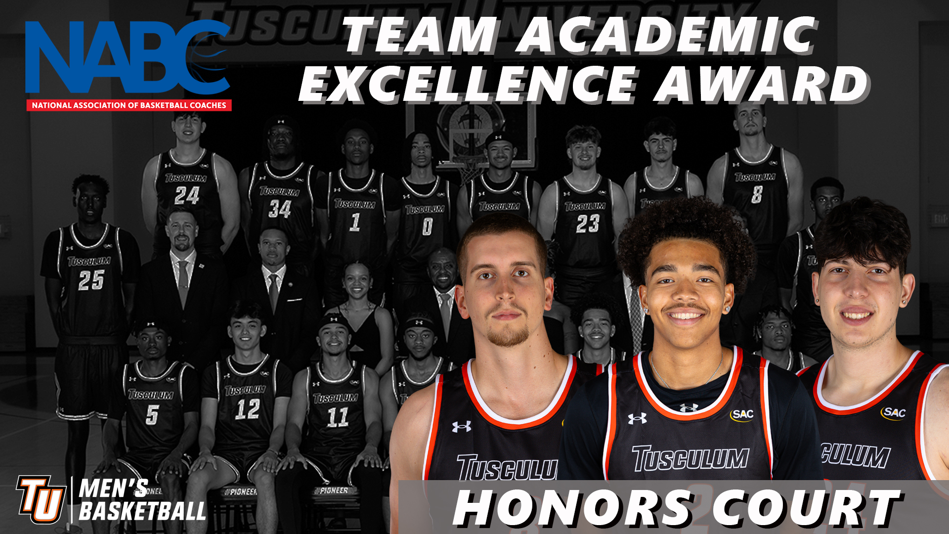 6 IN A ROW: Men's Basketball earns NABC Team Academic Excellence Award