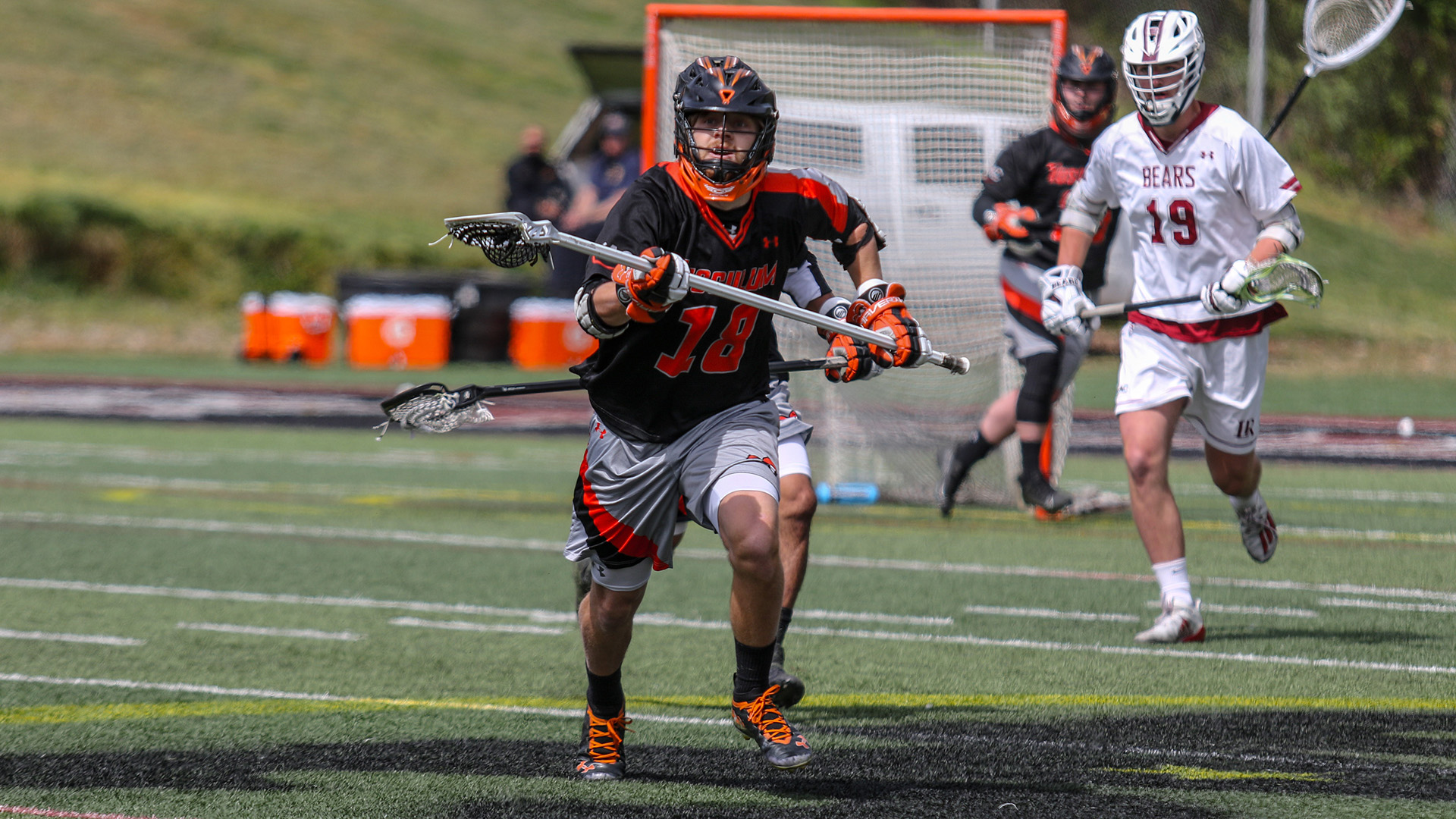 Connor Coleman set the TU single-season record for caused turnovers with 24, after forcing two against Lenoir-Rhyne (photo by Kevin Holley)