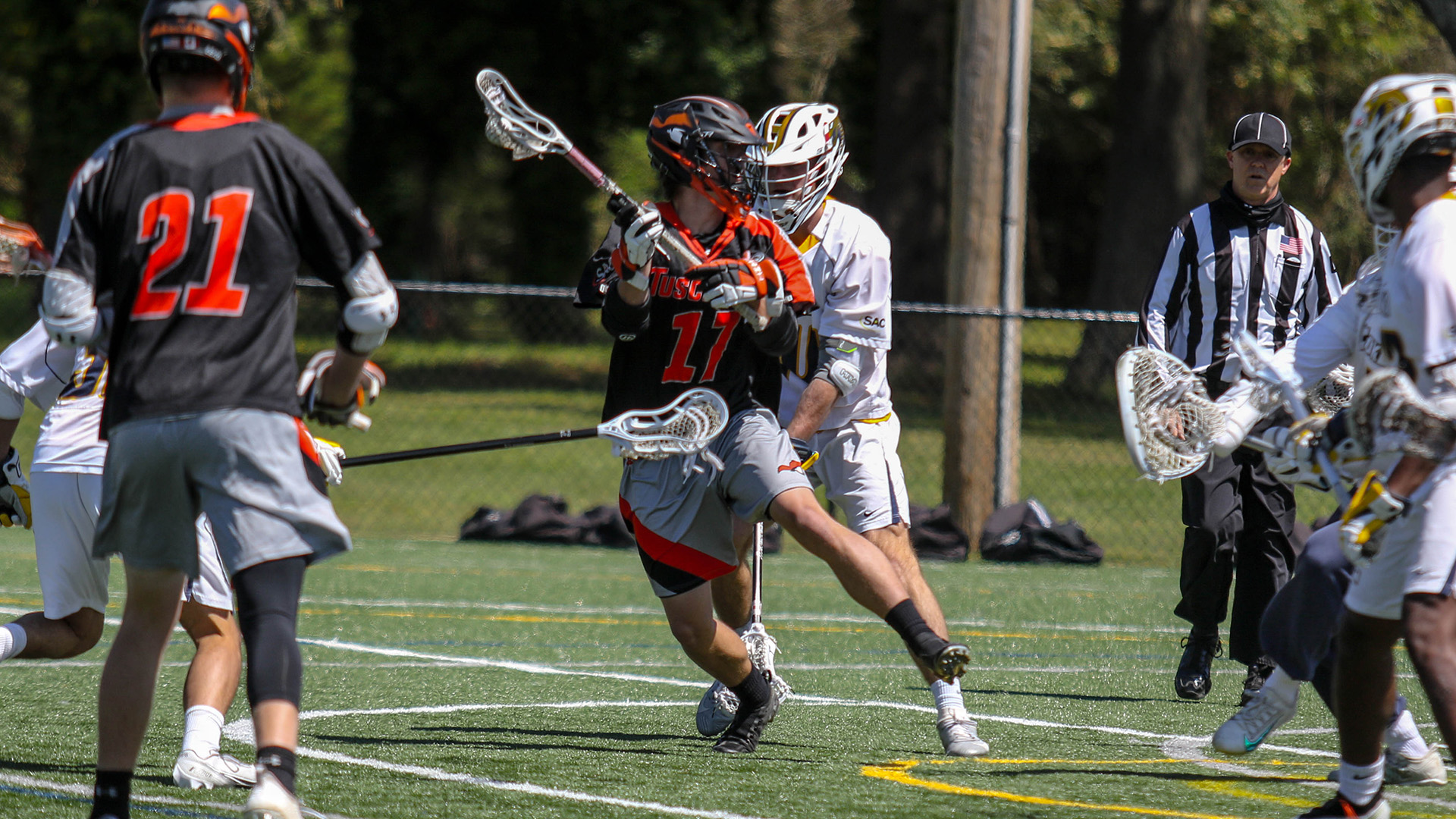 Jordan Daniel had three goals and two assists at Coker (photo by Kevin Holley)