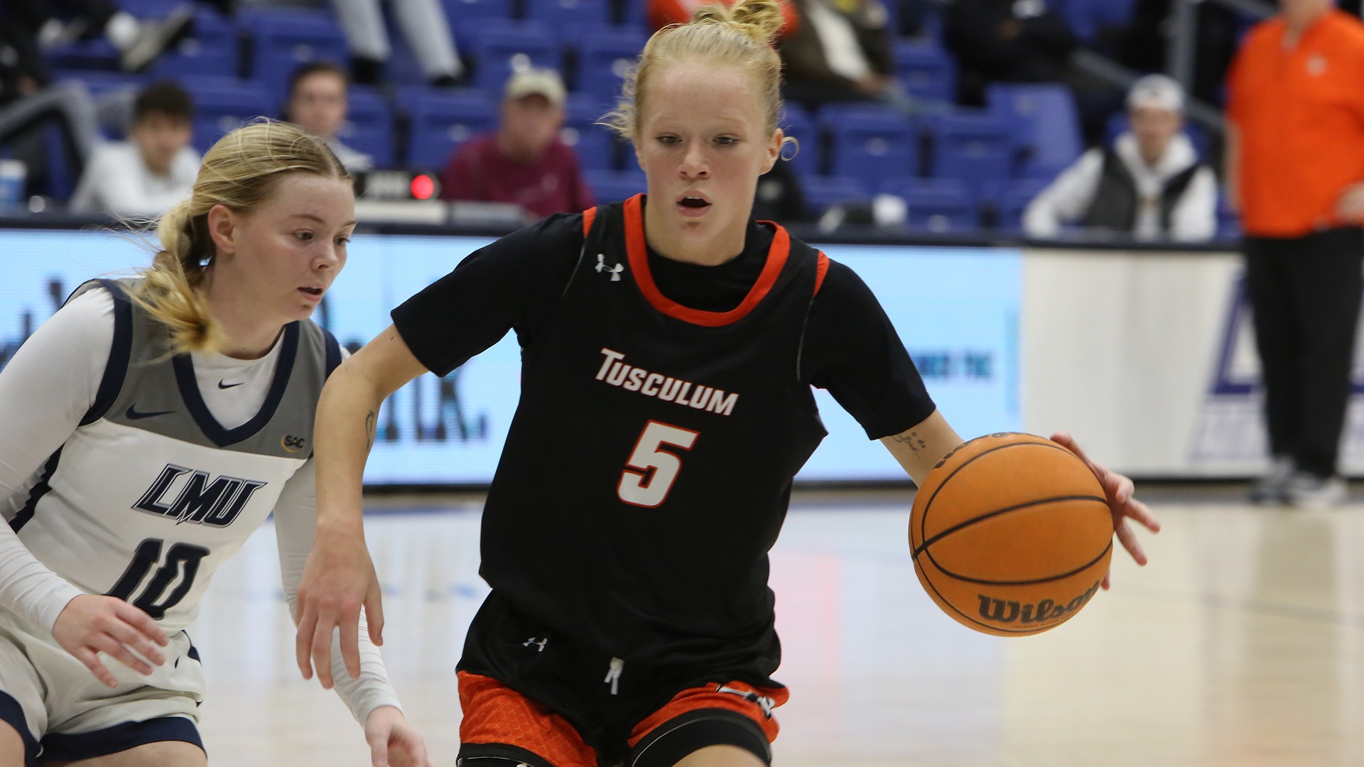 Lexi Patty finished with a team-high 15 points for the Pioneers (photo by TU Athletic Communications)