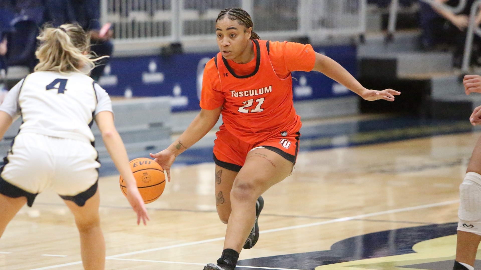Danyell Booker scored 16 points and had 10 rebounds at Wingate (photo by Dom Donnelly)