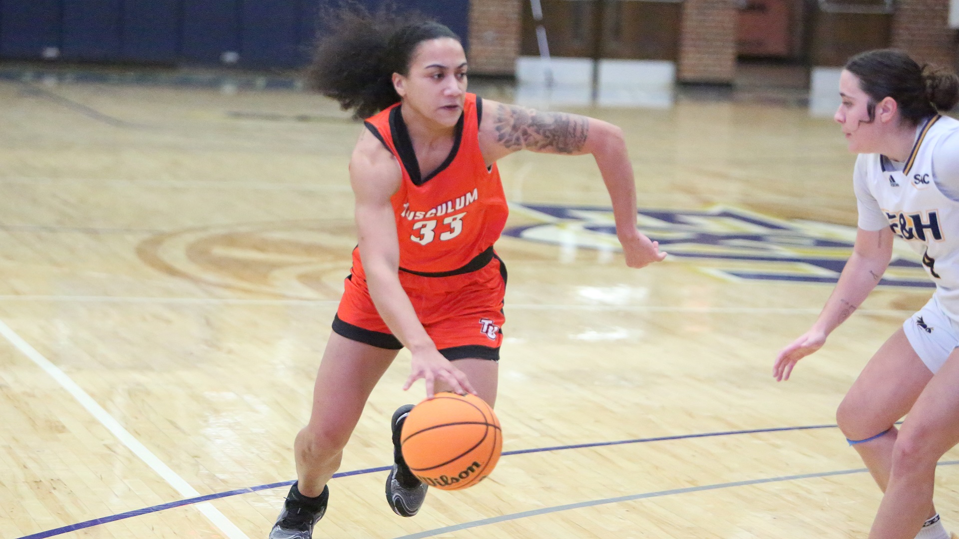 Jalyn Spurlin tied her season high with 22 points against Emory &amp; Henry (photo by Dom Donnelly)