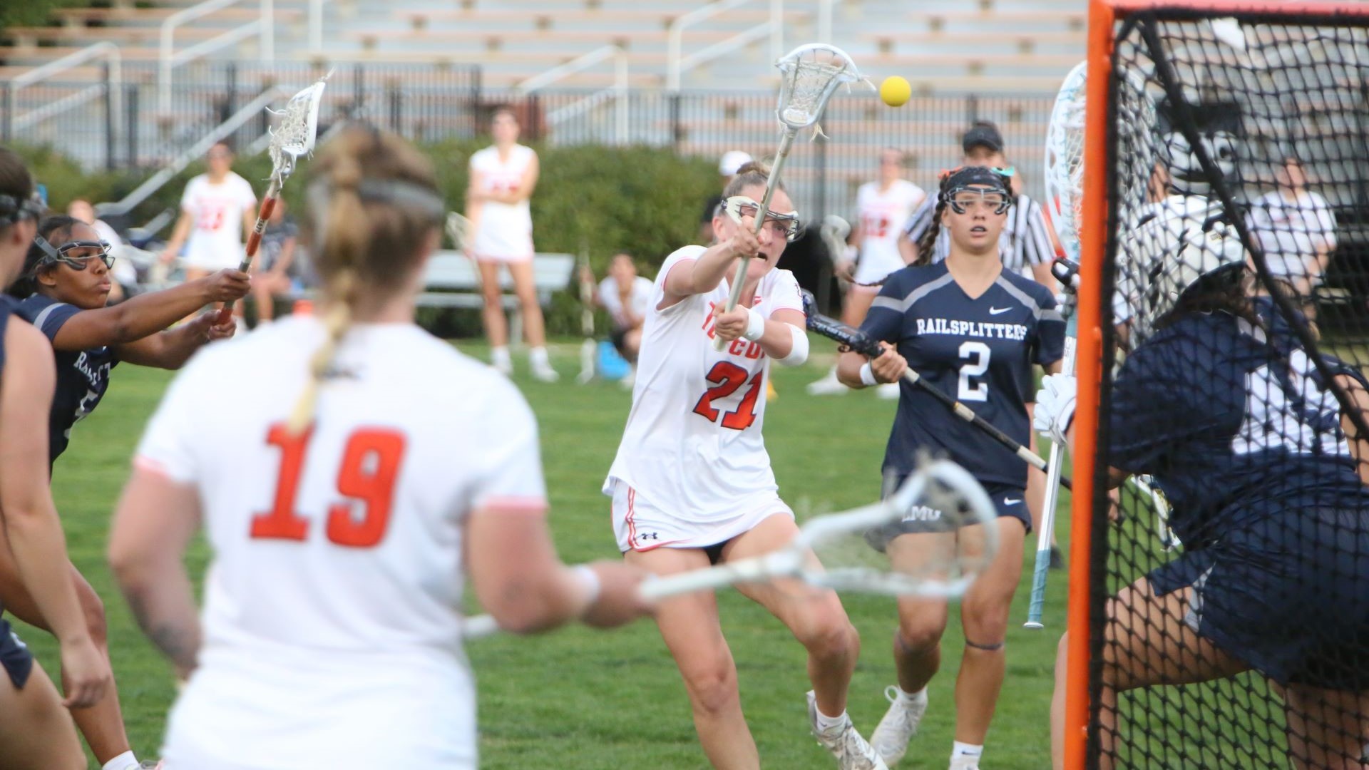 Sophia Didzbalis scored a pair of goals against Lincoln Memorial (photo by Dom Donnelly)