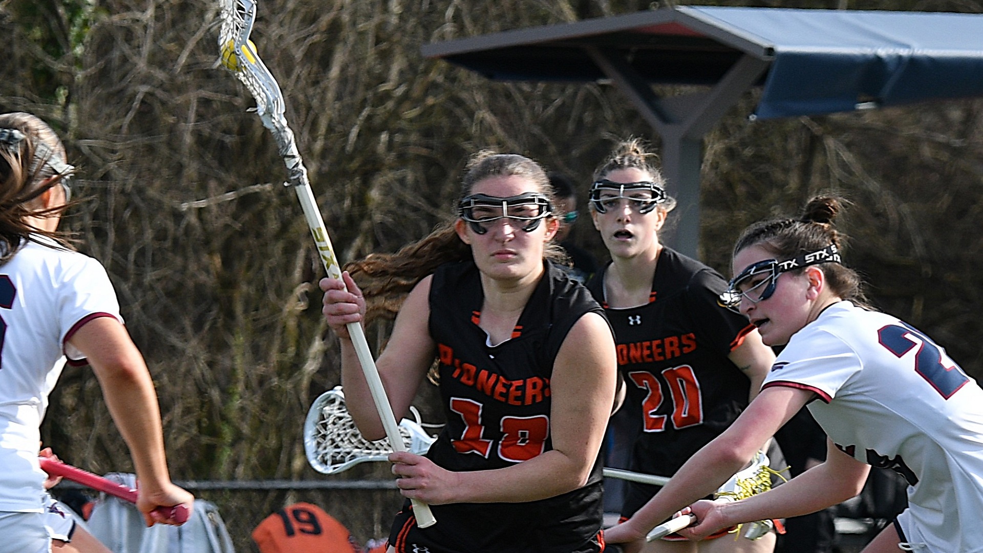 Kayla Nuccio scored a pair of goals against Lee (photo by Bill White)