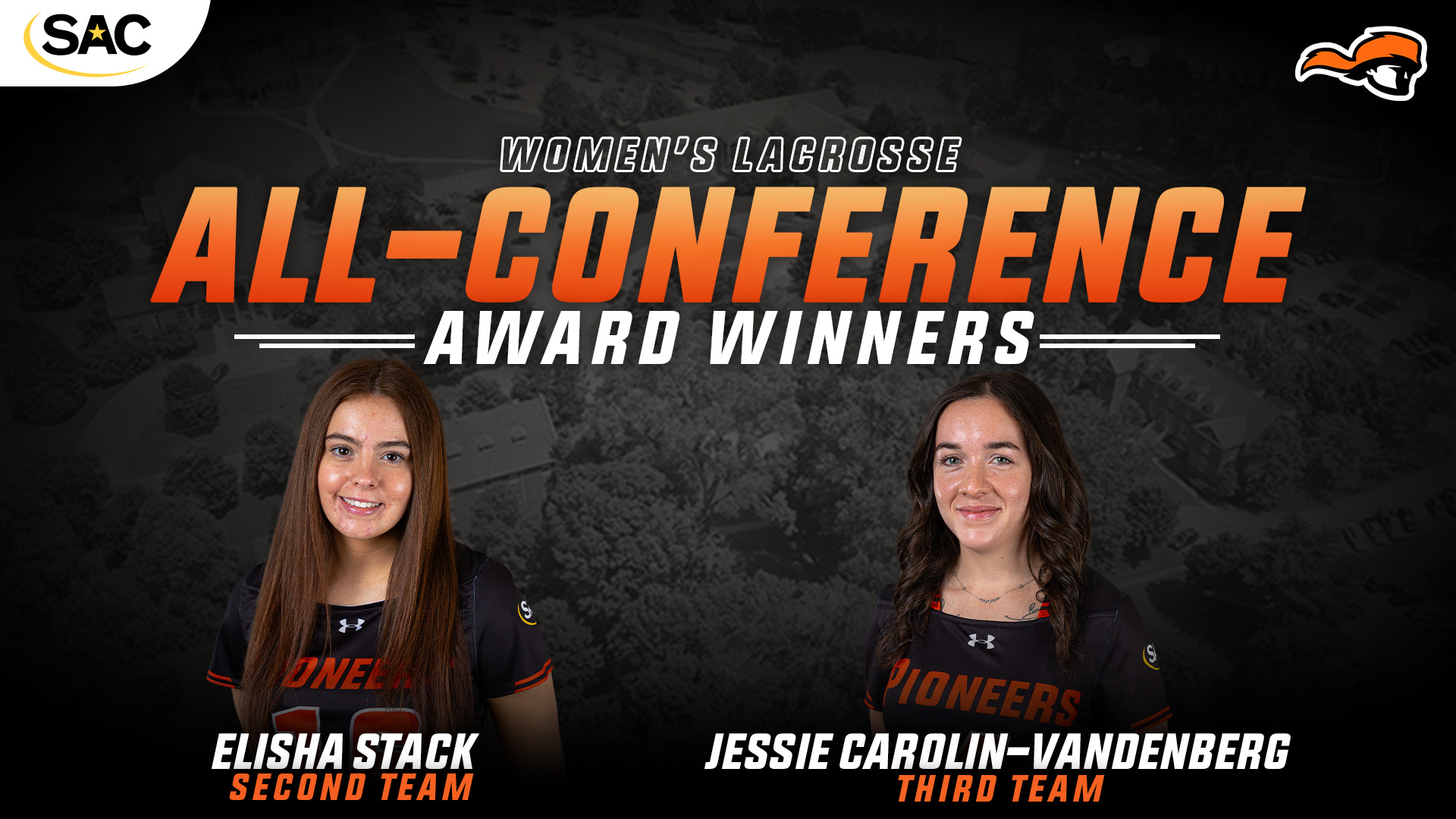Stack, Carolin-Vandenberg earn All-SAC honors