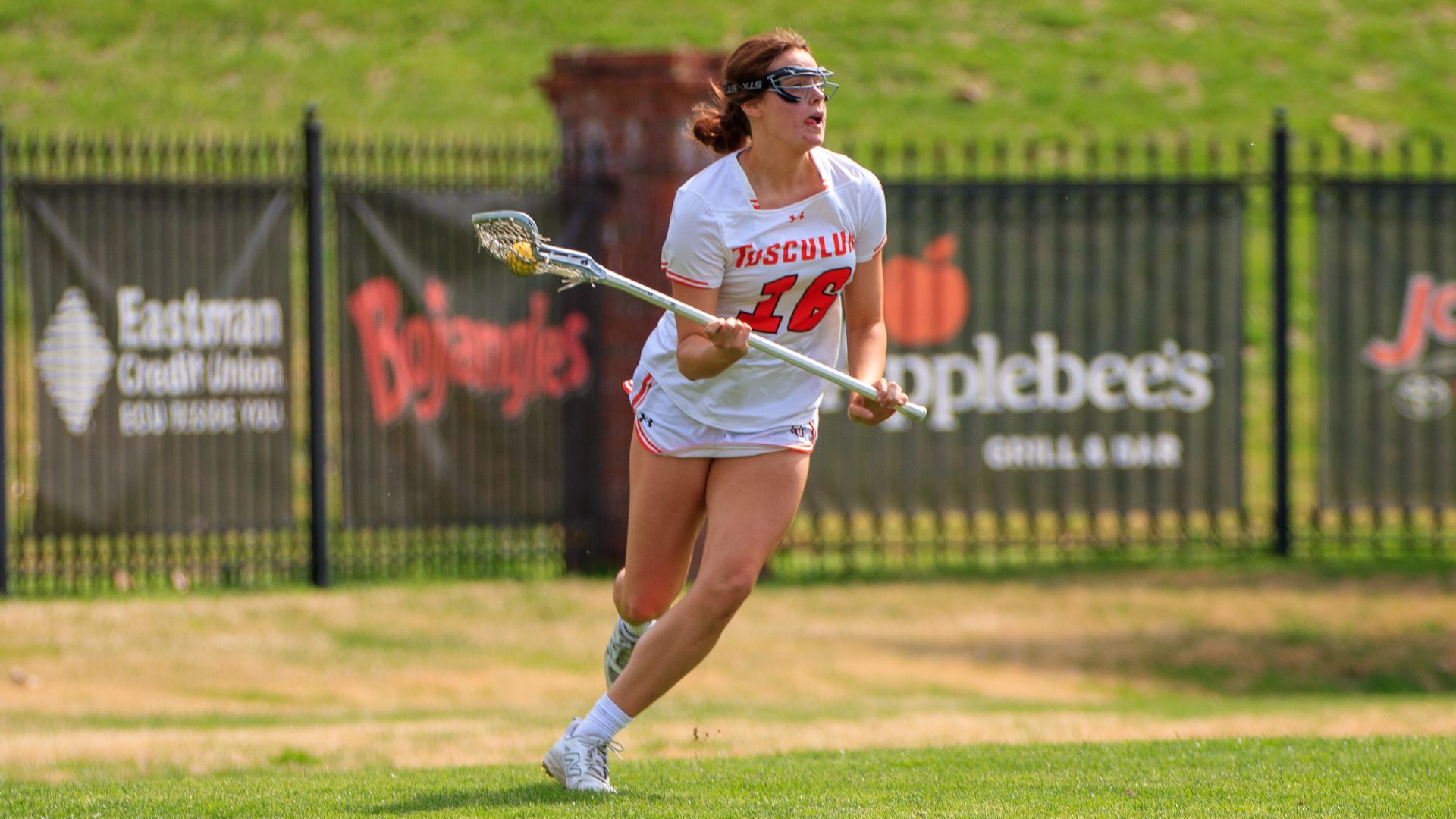 Elisha Stack had three goals and a school-record nine assists, tying the program single-game record with 12 points against Thomas More (photo by Kari Ham)