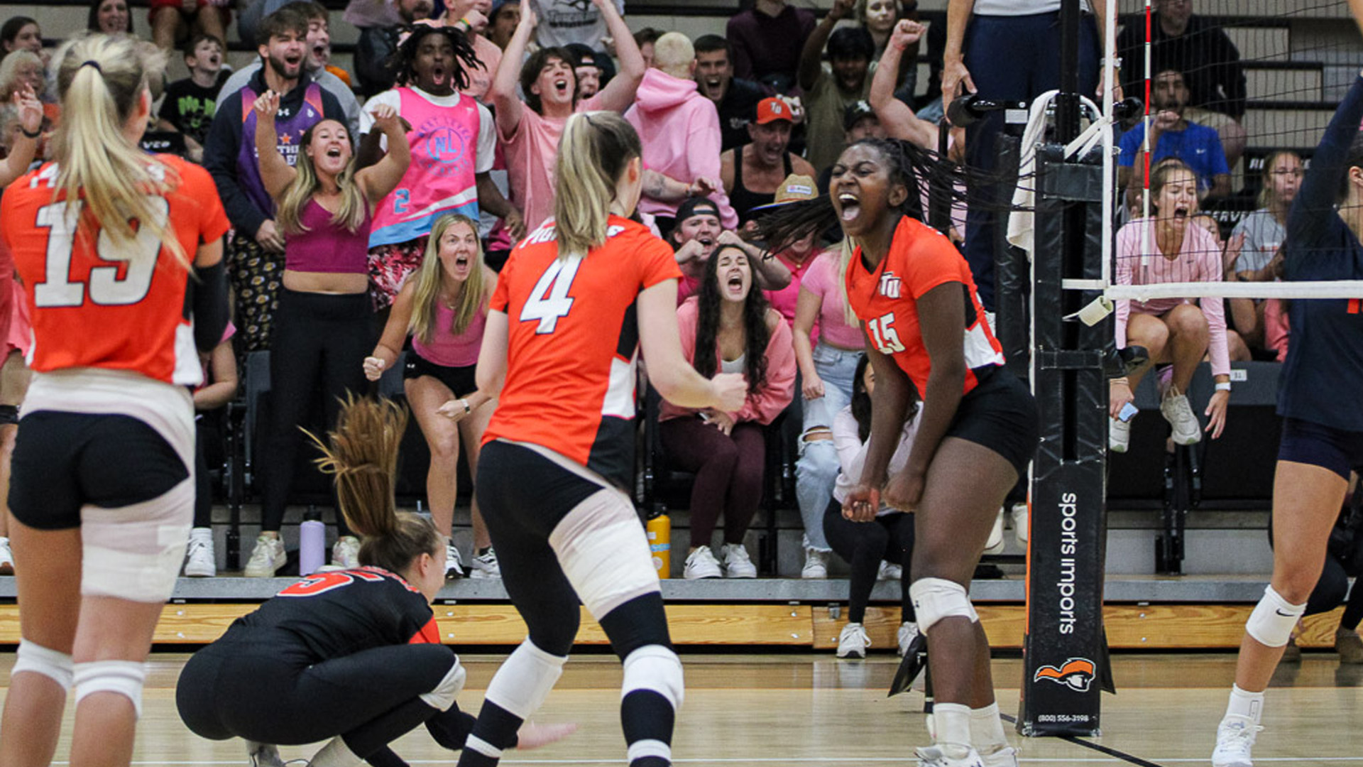 Tusculum vs. Carson-Newman celebration